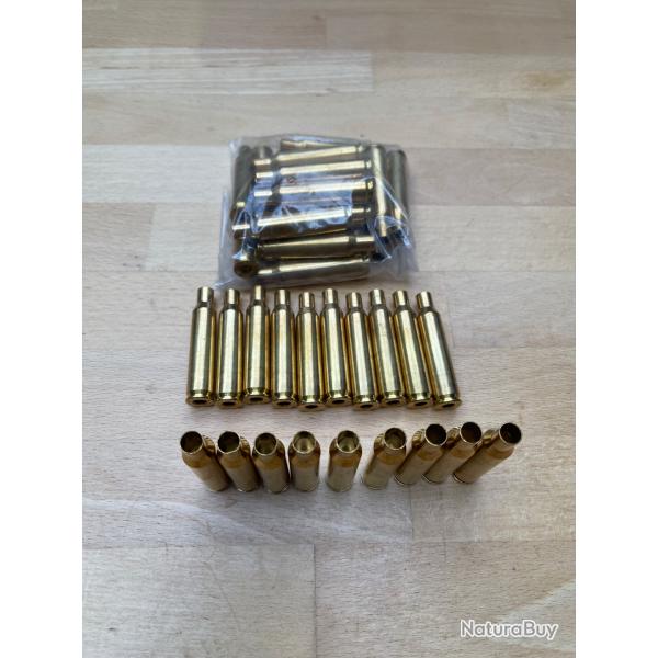 Lot de 40 douilles NORMA neuves en calibre 6,5 x 54 MANNLICHER SCHOENAUER