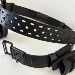 Ceinturon cuir avec holster et accesoires gk pro