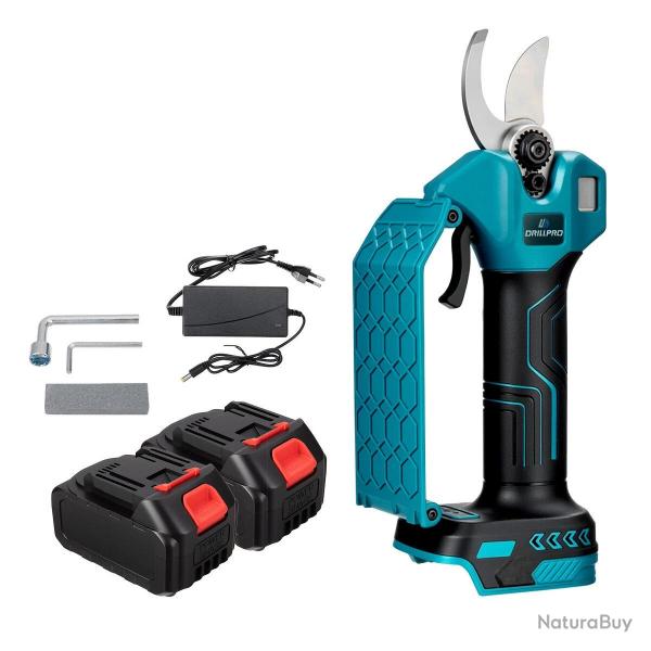 Scateur lectrique Drillpro 21V 800W,diamtre de branche de 35 mm,compatible avec batterie Makita,p
