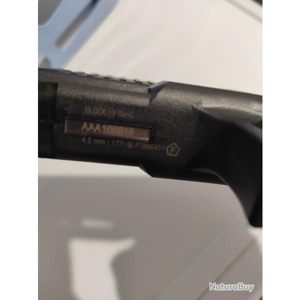 Glock 19 Gen5 CO2 Umarex Billes acier 4,5mm