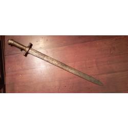 Très rare baïonnette Piémontaise modèle 1844 pour mousqueton Bersaglier
