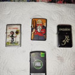 LOT DE BRIQUETS TYPES ZIPPO 3 ESSENCES ET 1 GAZ
