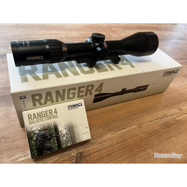 Lunette Ranger 4 Steiner 3-12x56  rail ZM + tourelle ballistique + montage Blaser Mak