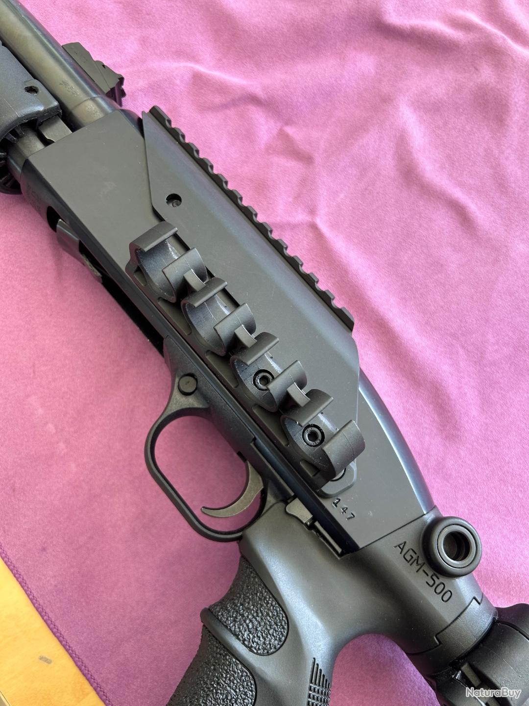 Rail picatinny UTG + porte cartouches Maverick 88 et Mossberg 500-590 ...