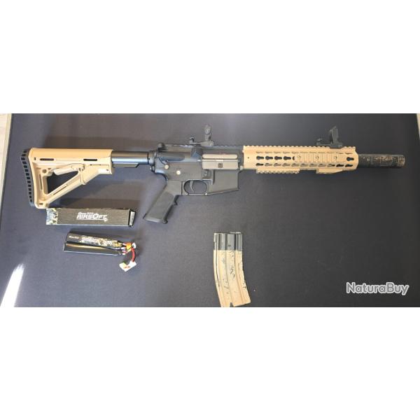 M4 aeg noir tan