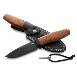 Couteau fixe LionSTEEL "ACHA" micarta naturel AHB.BLN