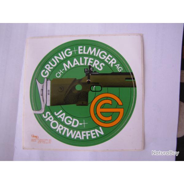 Autocollant GRUNING ELMIGER