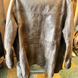 Véritable veste en cuir