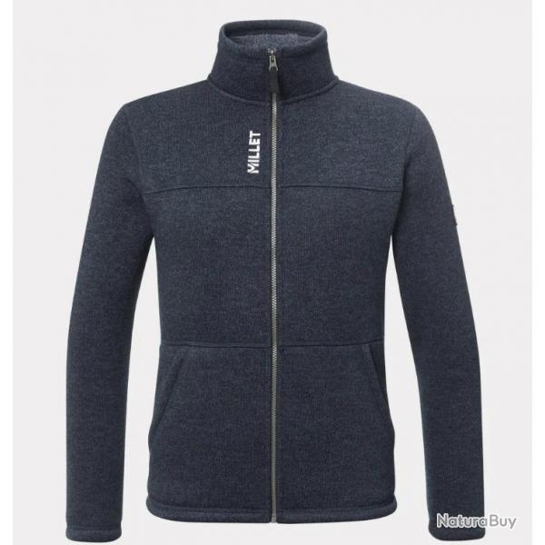 Veste Polaire de Randonne Millet CHAMONIX KNITWARM JKT M Bleu