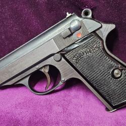 Pistolet WALTHER MOD PP, Zella-Mehlis, Ministère des FINANCES, 1944, calibre 7,65br, Catégorie B