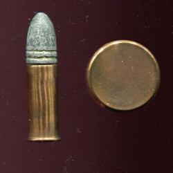 .46 Carbine Rimfire - étui cuivre de 28.1 mm - Très rare cartouche USA de la Guerre de Sécession