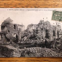 Carte postale: Breuil-sur-Vesle (Marne) 1918