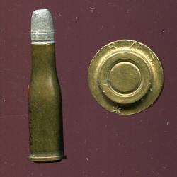 8 x 47 R Schutzen - TRES RARE allemand - marquage en relief : RWS *
