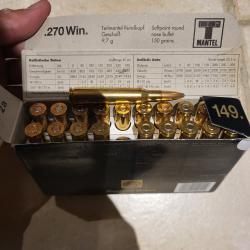 Boîte de cartouches Geco Teilmantel 150 grs  en .270 winchester