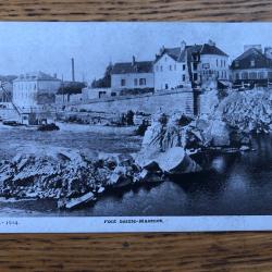 Carte postale: Pont Sainte-Maxence 1914