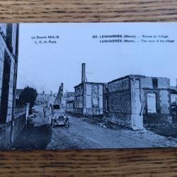 Carte postale: Lenharrée (Marne) 1914-1915