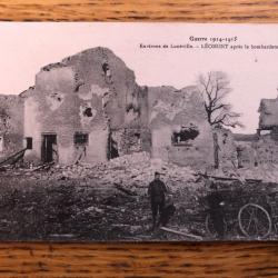 Carte postale: Lunéville, Léomont 1914-1915