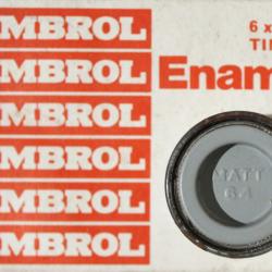 Pot de peinture Humbrol - Enamel No 64 Light Grey - 1/2 Oz