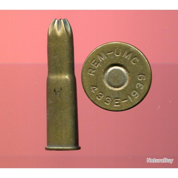 .433 Remington Egyptien - grenaille cubique - tui laiton ferm rosette 7 plis - REM-UMC 433E-1939