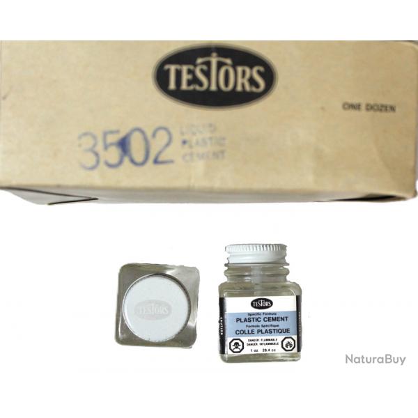 Pot de Colle Plastique Testors de 1Oz pour maquettes