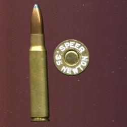 .35 Newton - marquage : SPEER .35 NEWTON- balle cuivre pointe plomb