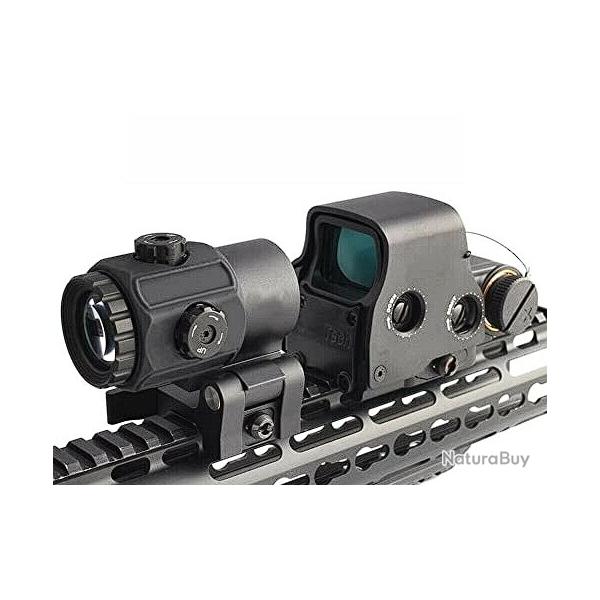 Point rouge 558 + loupe X3-X1 sur pivot G43 couleur noire LIVRAISON GRATUITE