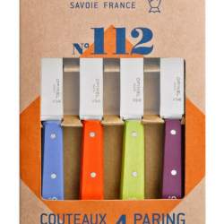 Opinel 1381 Coffret 4 couteaux d'office N°112 lame de 10 cm