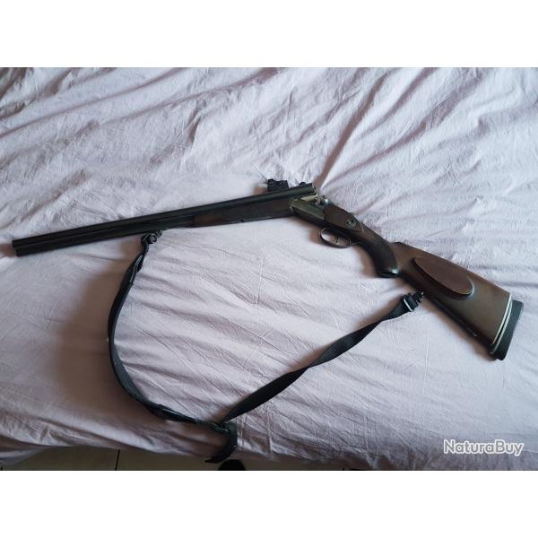 Vend DRILLING SUHL avec point rouge BURRIS et cartouchier dans culasse