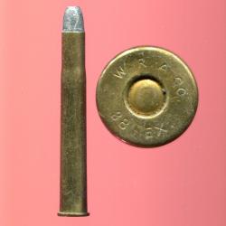 .38-90 Express for Winchester Single Shot Rifle 1886 - RARE - marquage WRACo 38 EX - étui de 82.6 mm