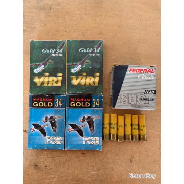 Lot de cartouches cal 20/76.