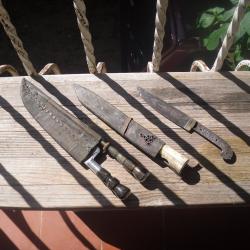 Lot de trois couteaux à trancher lames fines