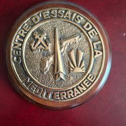 Rare Grande médaille du Centre d'essais de la méditerranée Toulon