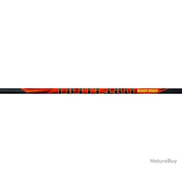 Flche monte Outlaw 0,005 pouce avec plumes naturelles Black Eagle 600 x 6