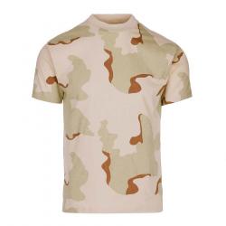 Tee-shirt camouflage 100% coton (Couleur Camouflage Désert 3clr, Taille XL)