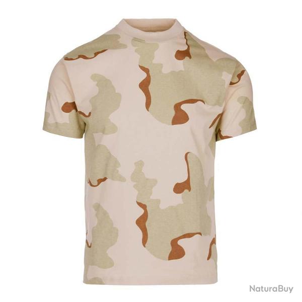 Tee-shirt camouflage 100% coton (Couleur Camouflage Dsert 3clr, Taille 3XS)