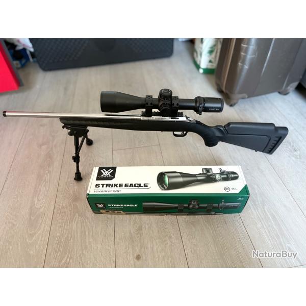 Carabine Ruger American Rimfire 22LR avec Lunette Vortex Strike eagle 5-25x56FFP