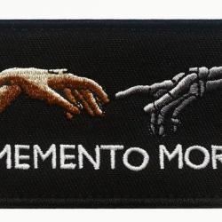 Ecusson/patch - Memento Mori - velcro - Livraison gratuite
