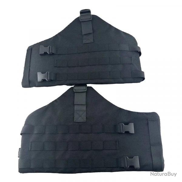Set de Protections de Cuisses Tactiques - Noir