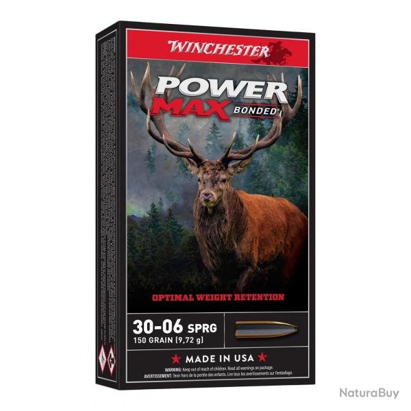 WINCHESTER 30-06 SPRG POWER MAX BONDED 150gr x20