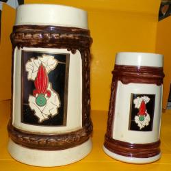 LEGION :LOT DE 2 CHOPES DU 5° REGIMENT ETRANGER D'INFANTERIE DE LA LEGION ETRANGERE DE L'ARMEE FRANC