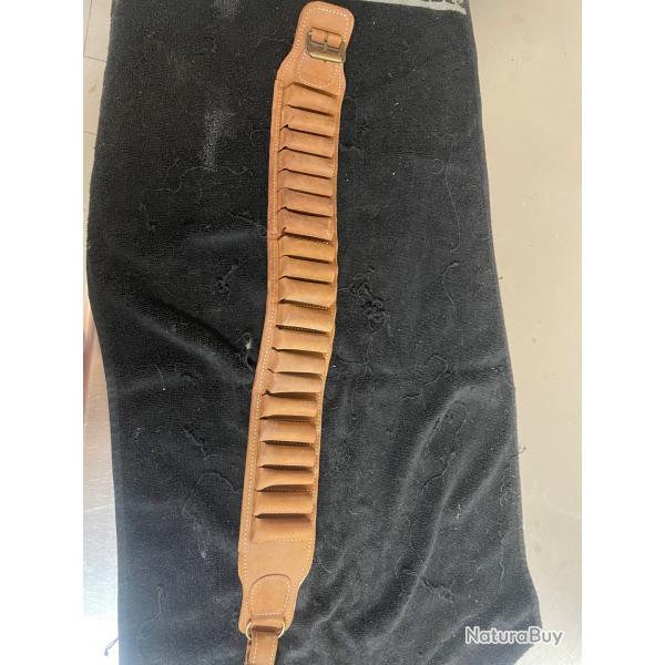 Cartouchire cuir calibre 20