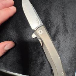 LionSteel Myto MT01-BR Bronze Titanium couteau de poche, Molletta design