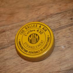 Rare boite métallique de plomb 4.5mm MGM jamais ouvert