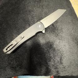 Pro-Tech Malibu 5401 Stonewashed cpm20cv Reverse Tanto, Black Aluminum couteau de poche