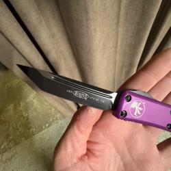 Couteau automatique OTF de luxe UTX 85 T/E Violet - MICROTECH