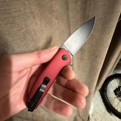 Kizer Gemini mini rouge lame noire série limitée collaboration avec Ray Laconico