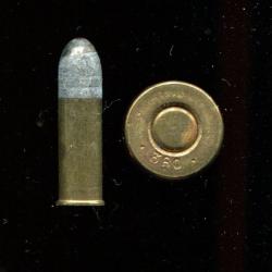 .380 Bull Dog Long - balle plomb pointe fer - étui laiton - marquage: 380