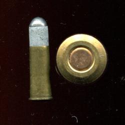 7.5 mm Revolver Suisse 1882 balle plomb pointe fer