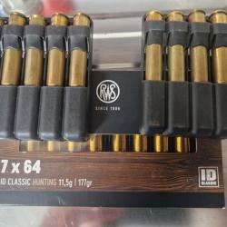 30 balles RWS ID Classic 7x64 11,5gr