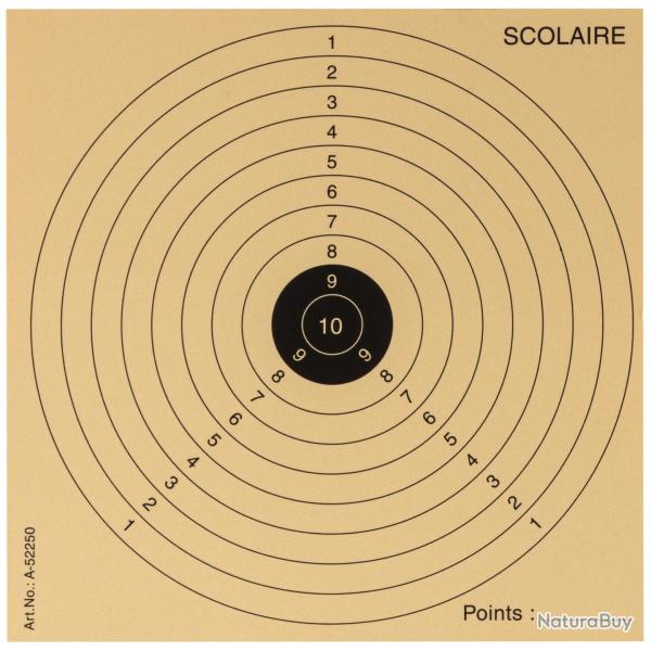 1000 carton-cibles 15 x 15 cm